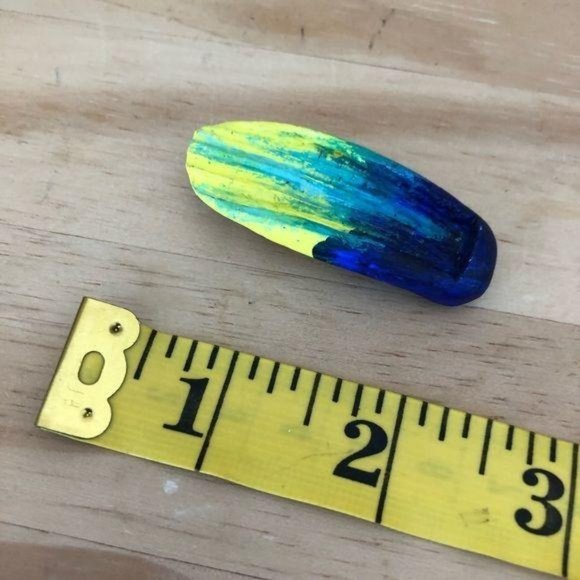 Handmade blush hairpin Van Gogh starry night